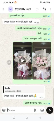 Testimonial Buket Bunga conggeang wetan