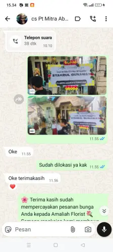 Testimonial Papan Bunga conggeang wetan