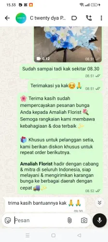 Testimonial Standing Flower conggeang wetan